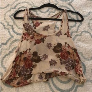 Brandt Melville Rose Crop Top